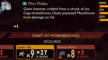 Mint Mallet – How to craft the best weapon in Grounded