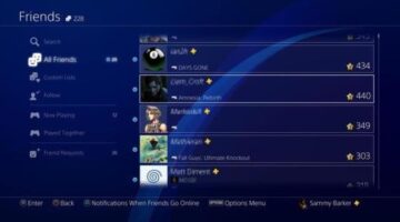 PS4 Friends List Displays the Console You’re Playing On