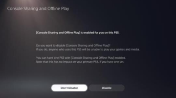 PS5 Console Sharing and Offline Play is the new Primary PS4 system