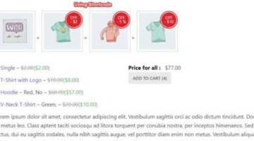 Woocommerce Frequently Bought Together plugin