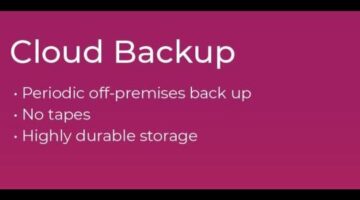 Backup and Disaster Recovery