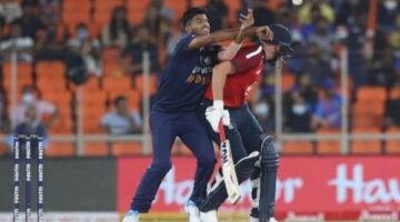 Watch: Washington Sundar & Jonny Bairstow engage in heated argument