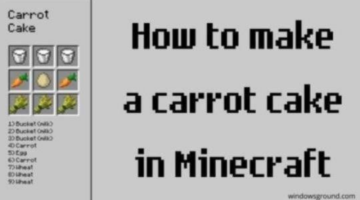 How to make a carrot cake in Minecraft