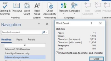 How to Get Character Count in a Microsoft Word Document?