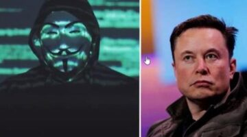 A hacker group Anonymous threatens Elon Musk in a new video