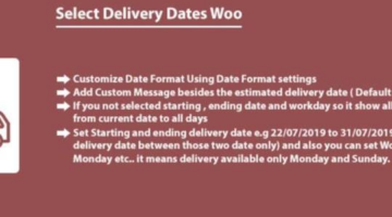 Order Delivery Date For WooCommerce