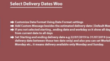Order Delivery Date For WooCommerce