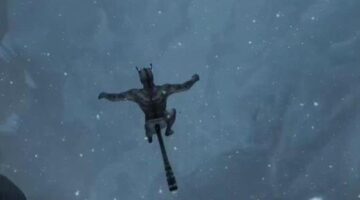 Skyrim Player Leaps Off Cliff To Prove Khajiit “Always Land On Their Feet”