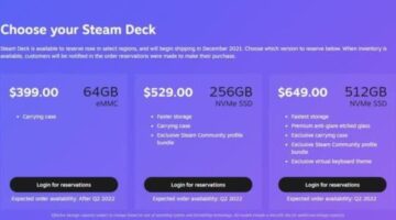 Steam Deck’s expected order availability is starting to get a bit vague