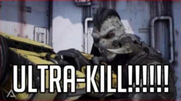 Where did the first-person shooter in-game announcer come from?