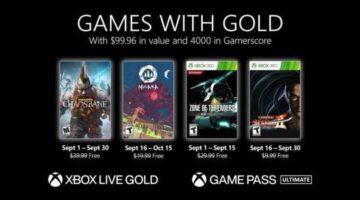 New Games with Gold for September 2021