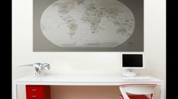 Choose Unique World Map Cork Board From Designer Pinboards