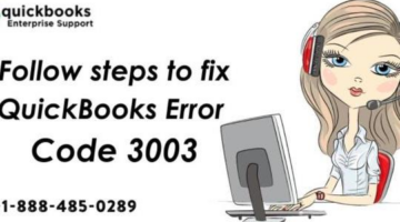 Follow Steps to fix QuickBooks Error Code 3003