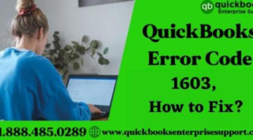 QuickBooks Error Code 1603