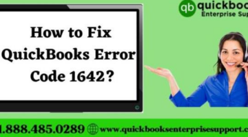 How to Fix QuickBooks Error Code 1642?