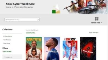 Xbox Cyber Week Sale 2021