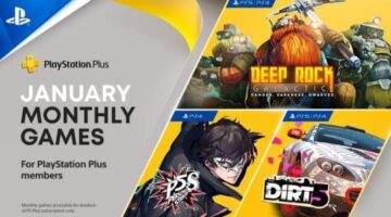 PlayStation Plus games for January: Persona 5 Strikers, Dirt 5, Deep Rock Galactic