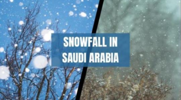 Snowfall in Tabuk area of Saudi Arabia