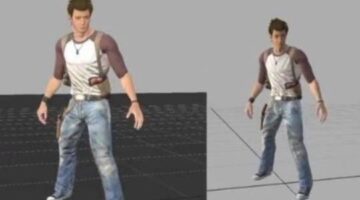 Uncharted (2007) animation previz and tech prototypes