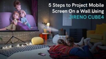 5 Steps to Project Mobile Screen On a Wall Using JIRENO CUBE4