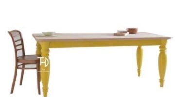 Buy Balram Dinning Table Yellow in Sydney