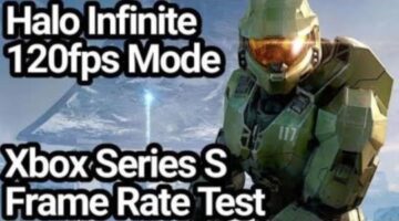 Halo Infinite Xbox Series S 120fps Mode Frame Rate Test