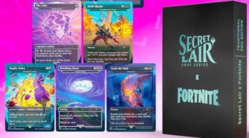 Fortnite battle bus and llamas are MTG Secret Lair cards now