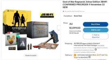 Scalpers list God of War: Ragnarok Jotnar Edition for $800