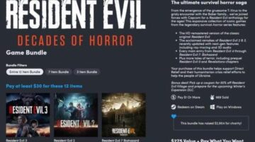 Resident Evil Humble Bundle packs 11 games
