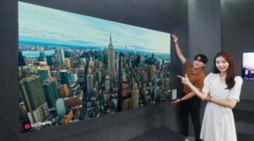 Instead of speakers, the new LG OLED TV panel has a vibrating screen