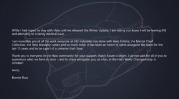Bonnie Ross is leaving 343 Industries