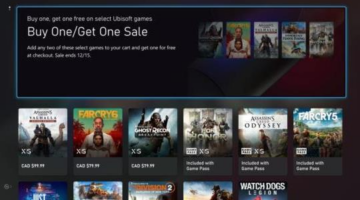 Xbox Store Gets Ubisoft Buy One Get One Sale Till December 15 for Select Games