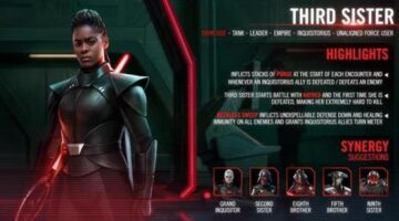 Star Wars Galaxy of Heroes: introduction to the Third Sister