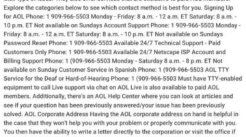AOL Mail Tech Support 909 966 5503  Numbe