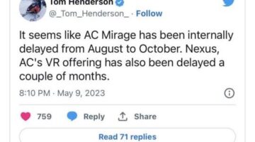 Assassin’s Creed Mirage Reportedly Delayed