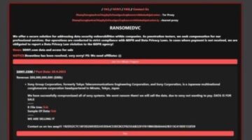 Ransomed.vc group claims hack on ‘all of Sony systems’