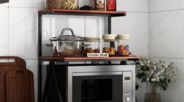Buy Wooden Microwave Stand for kitchen Online in India @Upto 55% Off – Woodenstreet