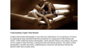 Couples Nude Boudoir Photography: A Celebration of Intimacy and Art