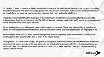 An update from Eidos Montréal