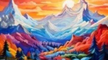 Forest,Mountain & River Paintings Online – Acrylic Wall Art | Craftico