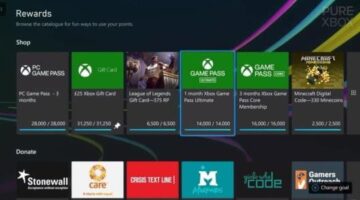Microsoft Rewards Is Making Big Changes Relating To Xbox Game Pass