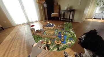 There is a mixed reality clone of Minecraft on Meta Quest