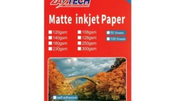 ZATECH Matte Photo Paper | Quick Dry & High Brightness | Alcell