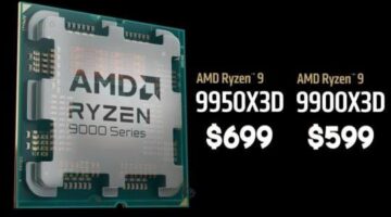 AMD Ryzen 9 9950X3D & 9900X3D 3D V-Cache CPUs Now Available