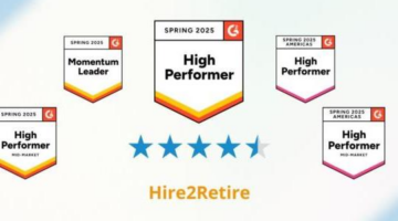 Hire2Retire Wins 6 Badges in G2 Spring 2025 Reports