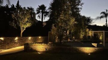 Outdoor Landscape Lighting Installation in Los Angeles –