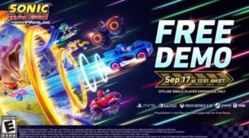 Sonic Racing: CrossWorlds single-player demo launches September 17 for PS5, Series X, Switch, and PC