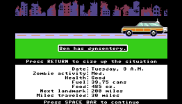 Oregon Trail + Zombies = Organ Trail