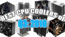 Best CPU Cooler Performance: Intel Heatsinks Q3-2010 (BmR)