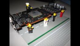 Lego-men assemble Dual GTX 580 gaming rig